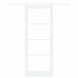 porta scorrevole vidaXL con set di accessori 'ORKDAL'Bianco Legno Massello e Vetro porta scorrevole vidaXL con set di accessori 'ORKDAL'Bianco Legno Massello e Vetro
