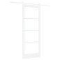 porta scorrevole vidaXL con set di accessori 'ORKDAL'Bianco Legno Massello e Vetro porta scorrevole vidaXL con set di accessori 'ORKDAL'Bianco Legno Massello e Vetro