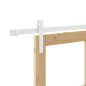 vidaXL Porta scorrevole con set hardware "ORKDAL" Legno massello e vetro vidaXL Porta scorrevole con set hardware "ORKDAL" Legno massello e vetro
