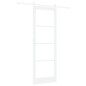 porta scorrevole vidaXL con set hardware 'ORKDAL'in legno massello bianco e vetro porta scorrevole vidaXL con set hardware 'ORKDAL'in legno massello bianco e vetro