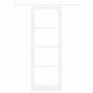 porta scorrevole vidaXL con set hardware 'ORKDAL'in legno massello bianco e vetro porta scorrevole vidaXL con set hardware 'ORKDAL'in legno massello bianco e vetro