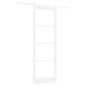 porta scorrevole vidaXL con set hardware 'ORKDAL'in legno massello bianco e vetro porta scorrevole vidaXL con set hardware 'ORKDAL'in legno massello bianco e vetro
