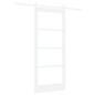 vidaXL Porta Scorrevole con Set di Accessori 'ORKDAL'Bianca in Legno Massello e Vetro vidaXL Porta Scorrevole con Set di Accessori 'ORKDAL'Bianca in Legno Massello e Vetro