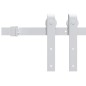 Porta Scorrevole vidaXL con Set Hardware "ORKDAL" Bianca in Legno Massello e Vetro Porta Scorrevole vidaXL con Set Hardware "ORKDAL" Bianca in Legno Massello e Vetro
