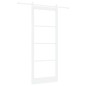 porta scorrevole vidaXL con set hardware 'ORKDAL'legno solido bianco e vetro porta scorrevole vidaXL con set hardware 'ORKDAL'legno solido bianco e vetro