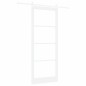 porta scorrevole vidaXL con set hardware 'ORKDAL'legno solido bianco e vetro porta scorrevole vidaXL con set hardware 'ORKDAL'legno solido bianco e vetro
