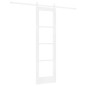 vidaXL Porta Scorrevole con Set di Accessori 'ORKDAL'Bianca in Legno Massello e Vetro vidaXL Porta Scorrevole con Set di Accessori 'ORKDAL'Bianca in Legno Massello e Vetro