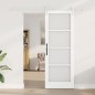 vidaXL Porta Scorrevole con Set di Ferramenta "ORKDAL" Bianca in Legno Massello e Vetro vidaXL Porta Scorrevole con Set di Ferramenta "ORKDAL" Bianca in Legno Massello e Vetro