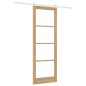 vidaXL Porta Scorrevole con Set di Accessori 'ORKDAL'Legno Massello & Vetro vidaXL Porta Scorrevole con Set di Accessori 'ORKDAL'Legno Massello & Vetro