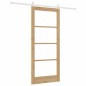 Porta Scorrevole vidaXL con Set di Ferramenta 'ORKDAL'Legno Solido e Vetro Porta Scorrevole vidaXL con Set di Ferramenta 'ORKDAL'Legno Solido e Vetro