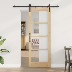 Porta Scorrevole vitaXL con Set di Ferramenta 'ORKDAL'73.5x198.5 cm