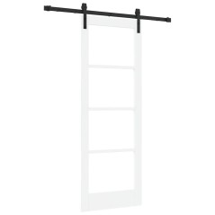 Porta Scorrevole vidaXL con Kit di Ferramenta 'ORKDAL'Bianca 73.5x198.5 cm