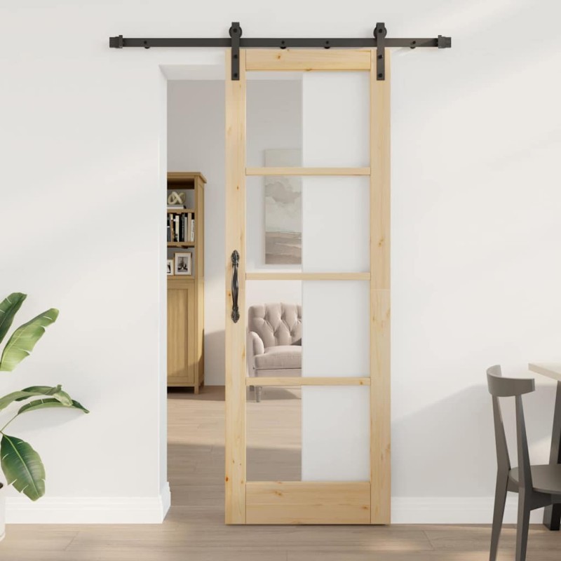 vidaXL Porta Scorrevole con Set di Ferramenta 'ORKDAL'73.5x211 cm vidaXL Porta Scorrevole con Set di Ferramenta 'ORKDAL'73.5x211 cm