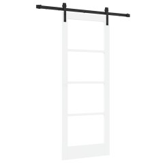 Porta Scorrevole vidaXL con Set di Fissaggi 'ORKDAL'Bianca 78x202 cm