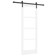 Porta scorrevole vidaXL con set di ferramenta 'ORKDAL'Bianco 78x211 cm