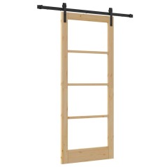 porta scorrevole vidaXL con set di hardware 'ORKDAL'83x202 cm