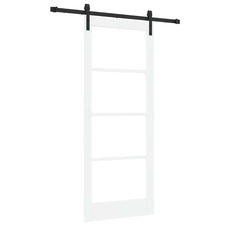 Porta Scorrevole vidaXL con Set di Ferramenta 'ORKDAL'Bianca 83x202 cm