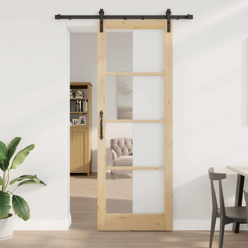 Porta scorrevole vidaXL con hardware 'ORKDAL'83x232 cm Porta scorrevole vidaXL con hardware 'ORKDAL'83x232 cm