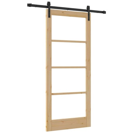 Porta Scorrevole vidaXL con set di hardware 'ORKDAL'86x198.5 cm
