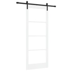 Porta Scorrevole vidaXL con set di ferramenta 'ORKDAL'Bianca 86x211 cm