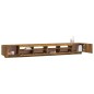 Set Mobili TV 3pz con Luci LED Rovere Fumo in Legno Multistrato Set Mobili TV 3pz con Luci LED Rovere Fumo in Legno Multistrato
