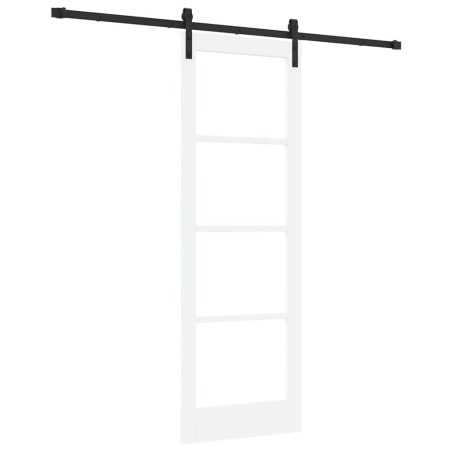 vidaXL Porta Scorrevole con Set Hardware 'ORKDAL'Bianca 73.5x211 cm