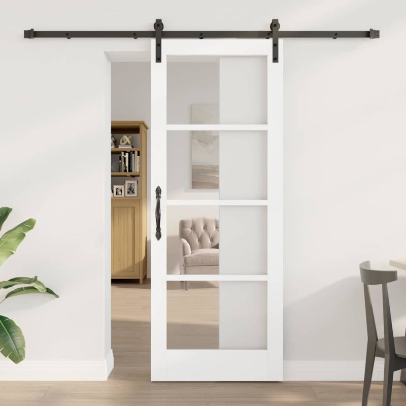 Porta Scorrevole con Set Hardware 'ORKDAL'Bianca 78x202 cm Porta Scorrevole con Set Hardware 'ORKDAL'Bianca 78x202 cm