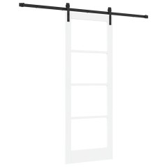 Porta scorrevole vidaXL con set di accessori 'ORKDAL'Bianca 78x211 cm