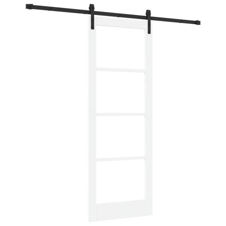 Porta scorrevole vidaXL con set di accessori 'ORKDAL'Bianca 78x211 cm