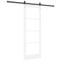 Porta scorrevole vidaXL con set di accessori 'ORKDAL'Bianca 78x211 cm