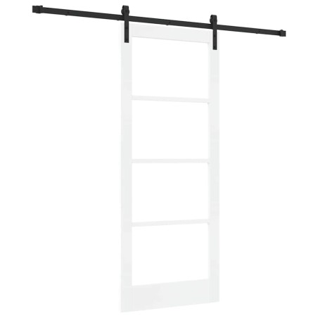 vidaXL Porta Scorrevole con Set di Ferramenta 'ORKDAL'Bianco 83x202 cm