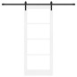 vidaXL Porta Scorrevole con Set di Ferramenta 'ORKDAL'Bianco 83x202 cm vidaXL Porta Scorrevole con Set di Ferramenta 'ORKDAL'Bianco 83x202 cm