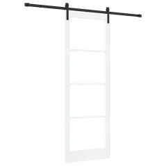 porta scorrevole vidaXL con set hardware 'ORKDAL'Bianca 83x232 cm