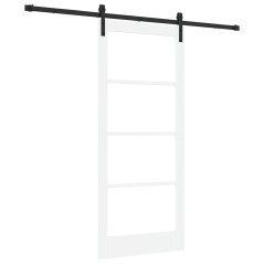 Porta Scorrevole vidaXL con Set di Accessori 'ORKDAL'Bianca 86x198.5 cm