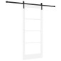 Porta Scorrevole vidaXL con Set di Accessori 'ORKDAL'Bianca 86x198.5 cm