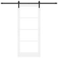 Porta Scorrevole vidaXL con Set di Accessori 'ORKDAL'Bianca 86x198.5 cm