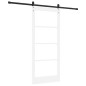 Porta Scorrevole vidaXL con Set di Accessori 'ORKDAL'Bianca 86x198.5 cm