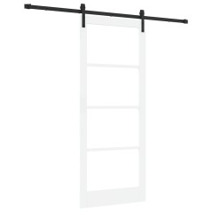 Porta Scorrevole vidaXL con Set Hardware 'ORKDAL'Bianco 86x211 cm