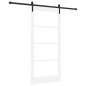 Porta Scorrevole vidaXL con Kit di Ferramenta 'ORKDAL'Bianca 93x202 cm Porta Scorrevole vidaXL con Kit di Ferramenta 'ORKDAL'Bianca 93x202 cm