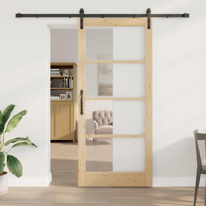 vidaXL Porta Scorrevole con Set di Ferramenta 'ORKDAL'93x211 cm vidaXL Porta Scorrevole con Set di Ferramenta 'ORKDAL'93x211 cm