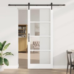 porta scorrevole vidaXL con accessori 'ORKDAL'bianco 93x232 cm