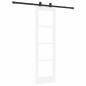 porta scorrevole vidaXL con set hardware 'ORKDAL'legno massello bianco e vetro porta scorrevole vidaXL con set hardware 'ORKDAL'legno massello bianco e vetro