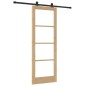 Porta Scorrevole vidaXL con Set di Accessori 'ORKDAL'Legno Massello & Vetro Porta Scorrevole vidaXL con Set di Accessori 'ORKDAL'Legno Massello & Vetro