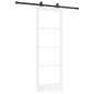 vidaXL Porta Scorrevole con Set di Hardware 'ORKDAL'Bianco Legno Massello e Vetro vidaXL Porta Scorrevole con Set di Hardware 'ORKDAL'Bianco Legno Massello e Vetro