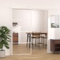Porta Scorrevole in Vetro ESG e Alluminio 90x205cm Bianca Porta Scorrevole in Vetro ESG e Alluminio 90x205cm Bianca