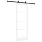 vidaXL Porta Scorrevole con Set di Hardware 'ORKDAL'Bianco Legno Massello e Vetro vidaXL Porta Scorrevole con Set di Hardware 'ORKDAL'Bianco Legno Massello e Vetro