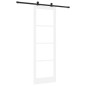 Porta Scorrevole vidaXL con Kit Hardware 'ORKDAL'in Legno Massello Bianco&Vetro Porta Scorrevole vidaXL con Kit Hardware 'ORKDAL'in Legno Massello Bianco&Vetro