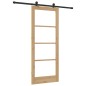 porta scorrevole vidaXL con set di hardware 'ORKDAL'in legno massello e vetro porta scorrevole vidaXL con set di hardware 'ORKDAL'in legno massello e vetro
