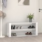 Scarpiera Bianco Lucido 100x35x45 cm in Legno Multistrato Scarpiera Bianco Lucido 100x35x45 cm in Legno Multistrato