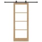 Porta Scorrevole vidaXL con Set di Fissaggi 'ORKDAL'Legno Massello & Vetro Porta Scorrevole vidaXL con Set di Fissaggi 'ORKDAL'Legno Massello & Vetro